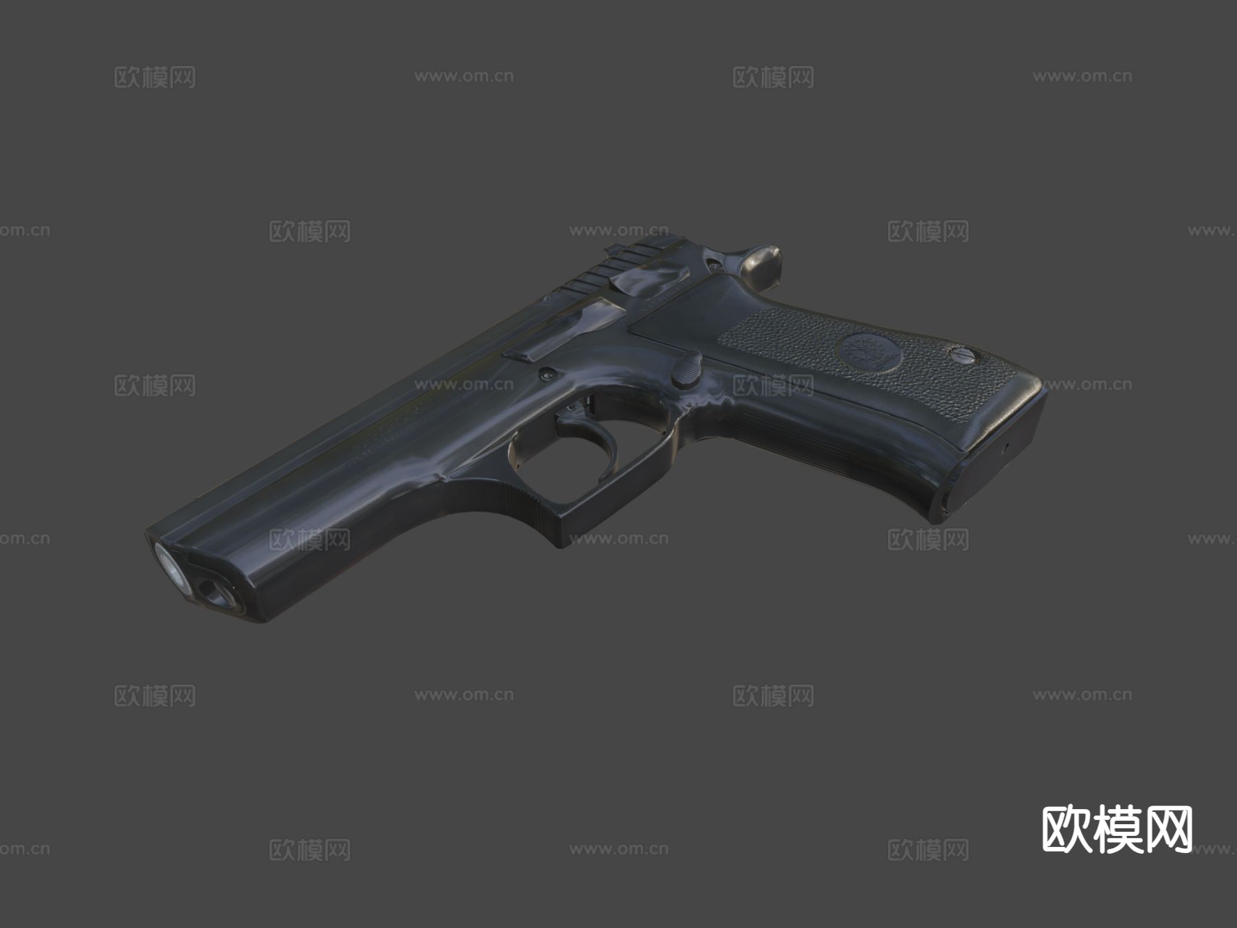 耶利哥手枪su模型下载（渲染图6）