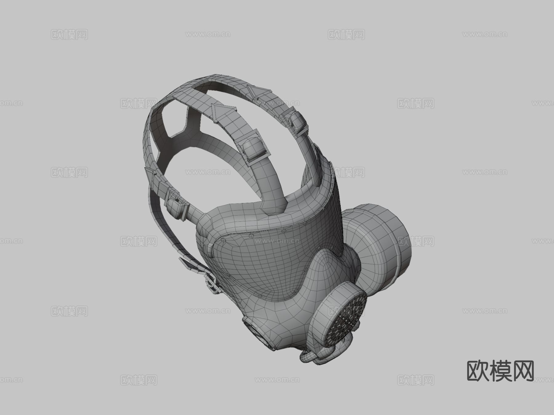 PMK-4防毒面具su模型下载（渲染图3）