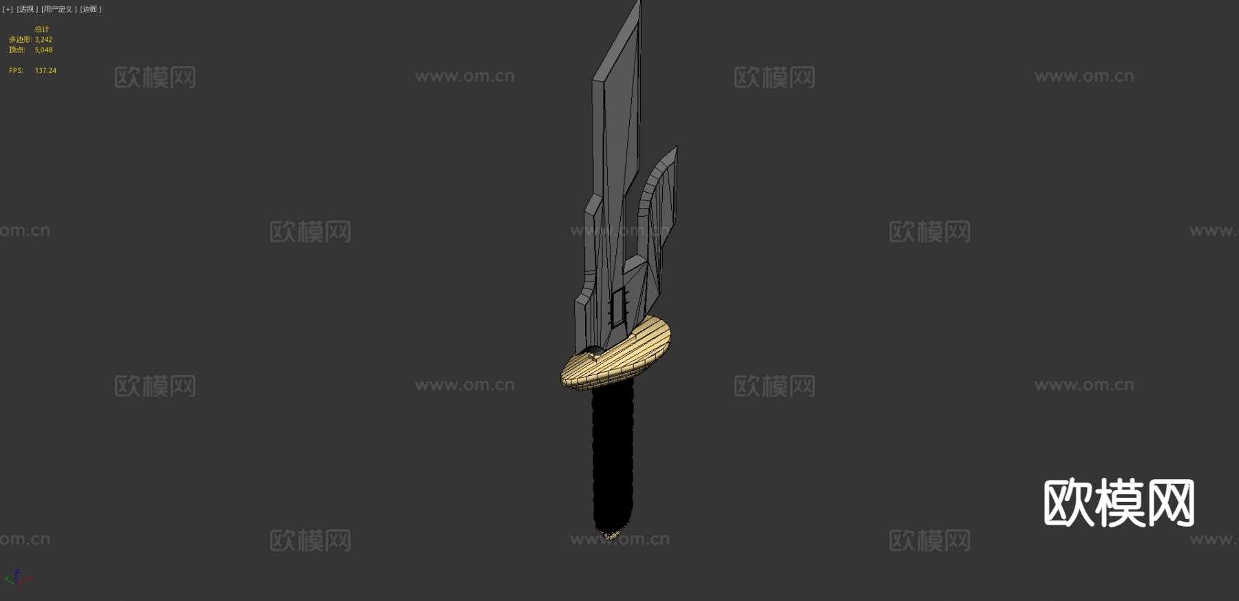 天堂之矛su模型下载（渲染图5）