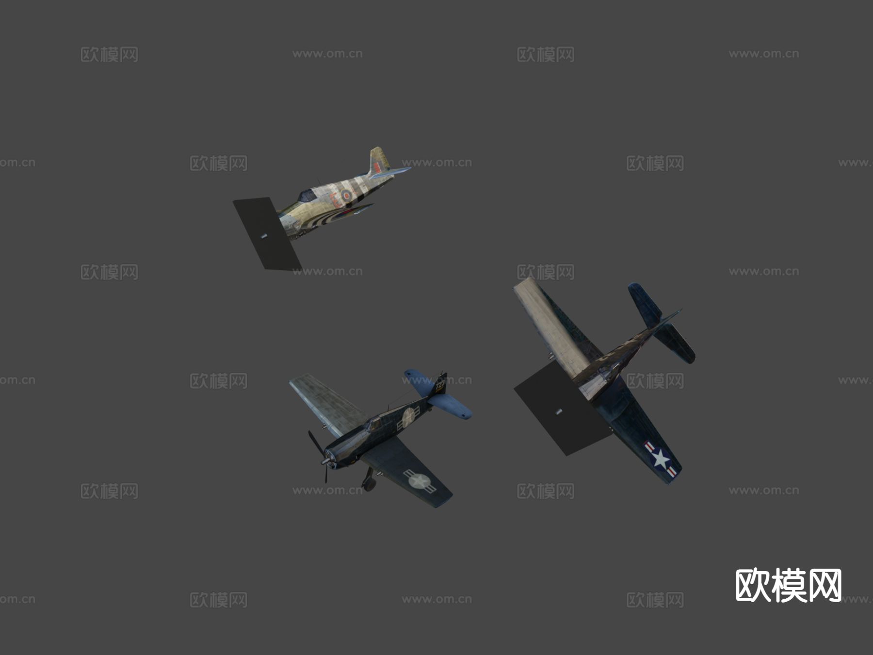 地狱猫战斗机su模型下载（渲染图4）