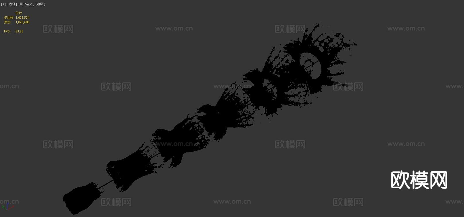 溅射包02-子弹射击su模型下载（渲染图3）