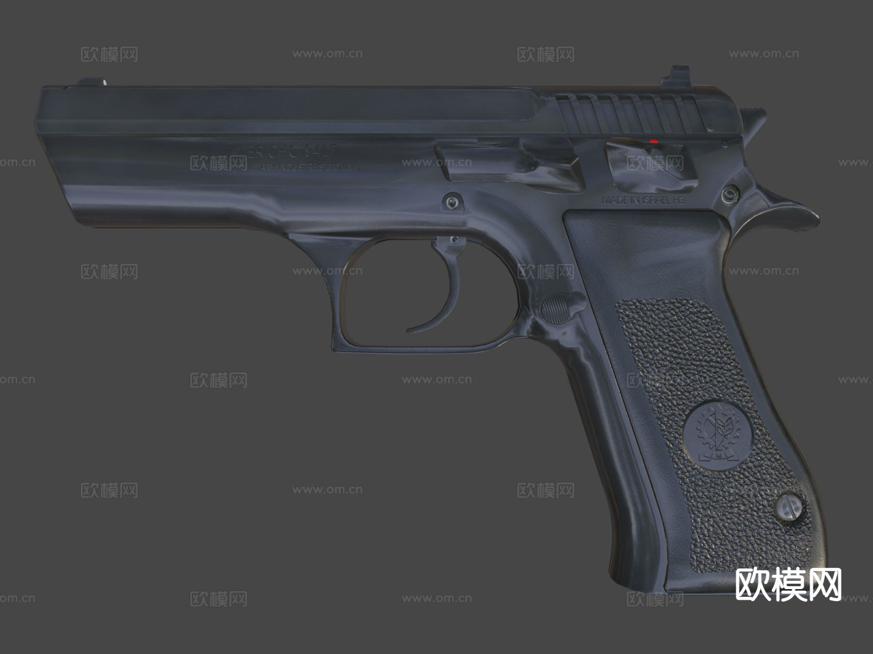 耶利哥手枪su模型下载（渲染图8）