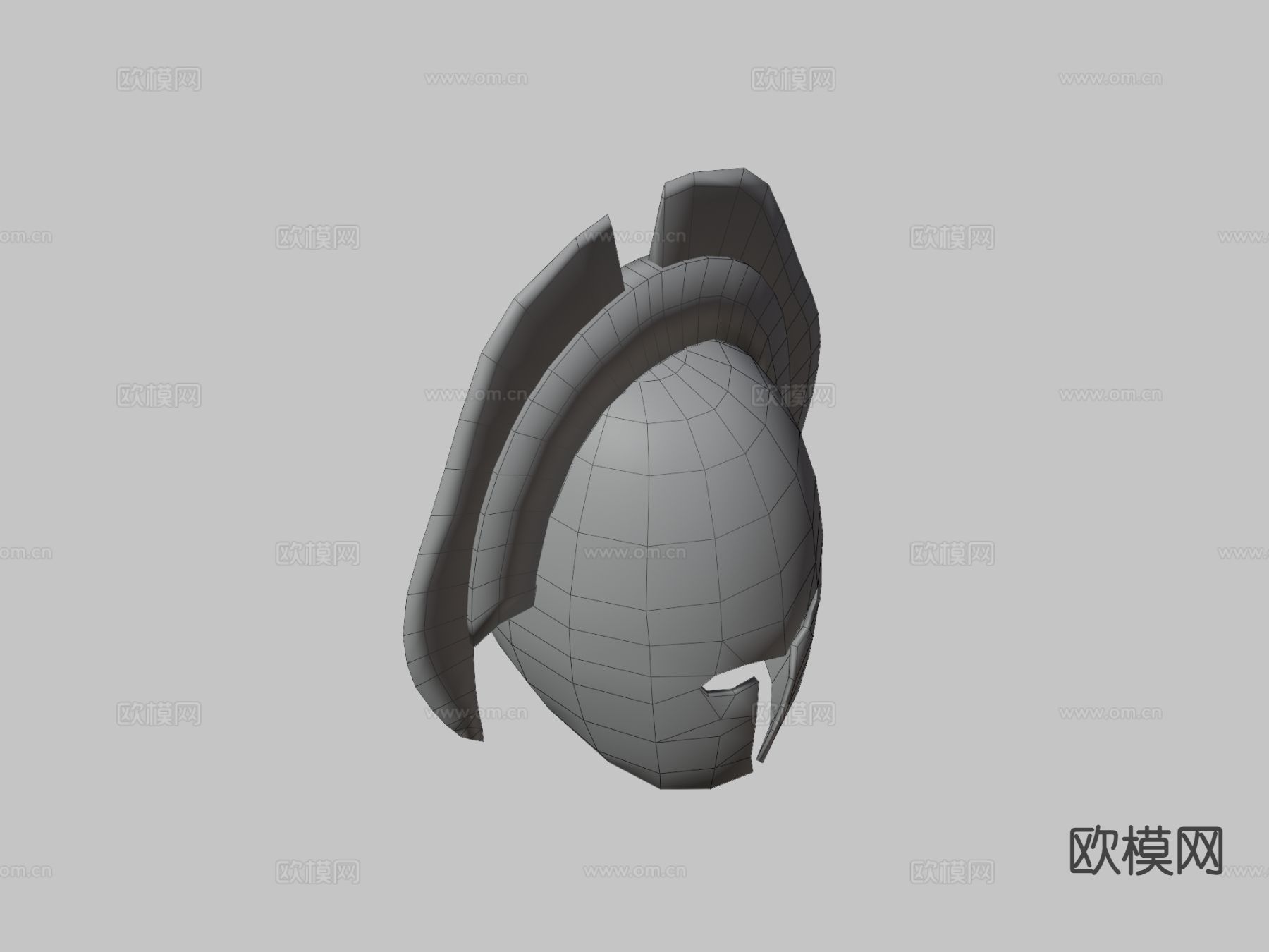 幻想人类头盔su模型下载（渲染图3）