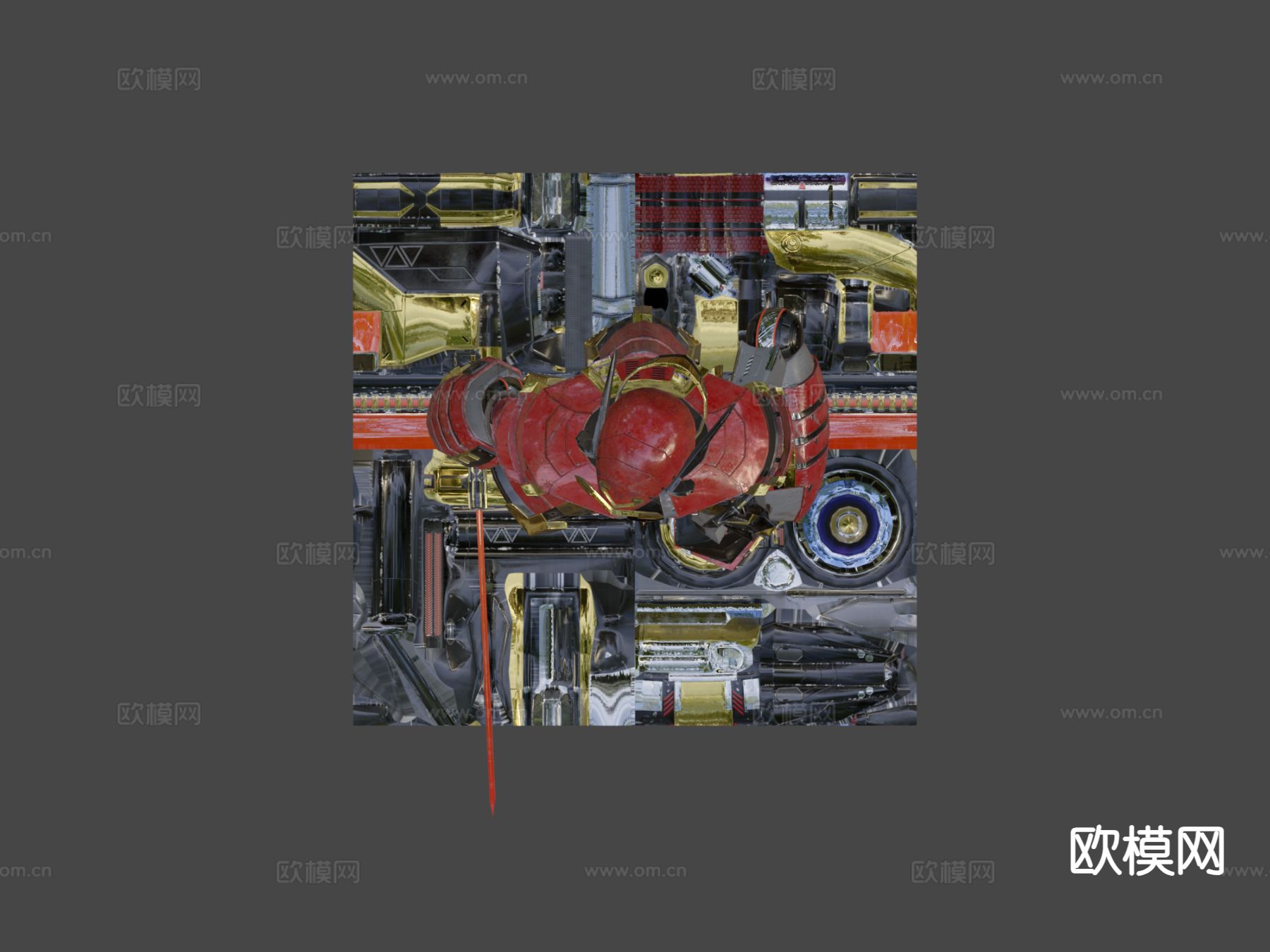 武士机甲su模型下载（渲染图8）