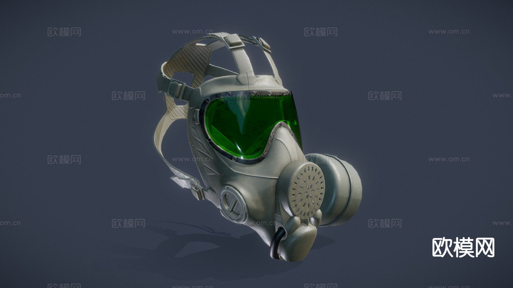 PMK-4防毒面具su模型下载（渲染图2）