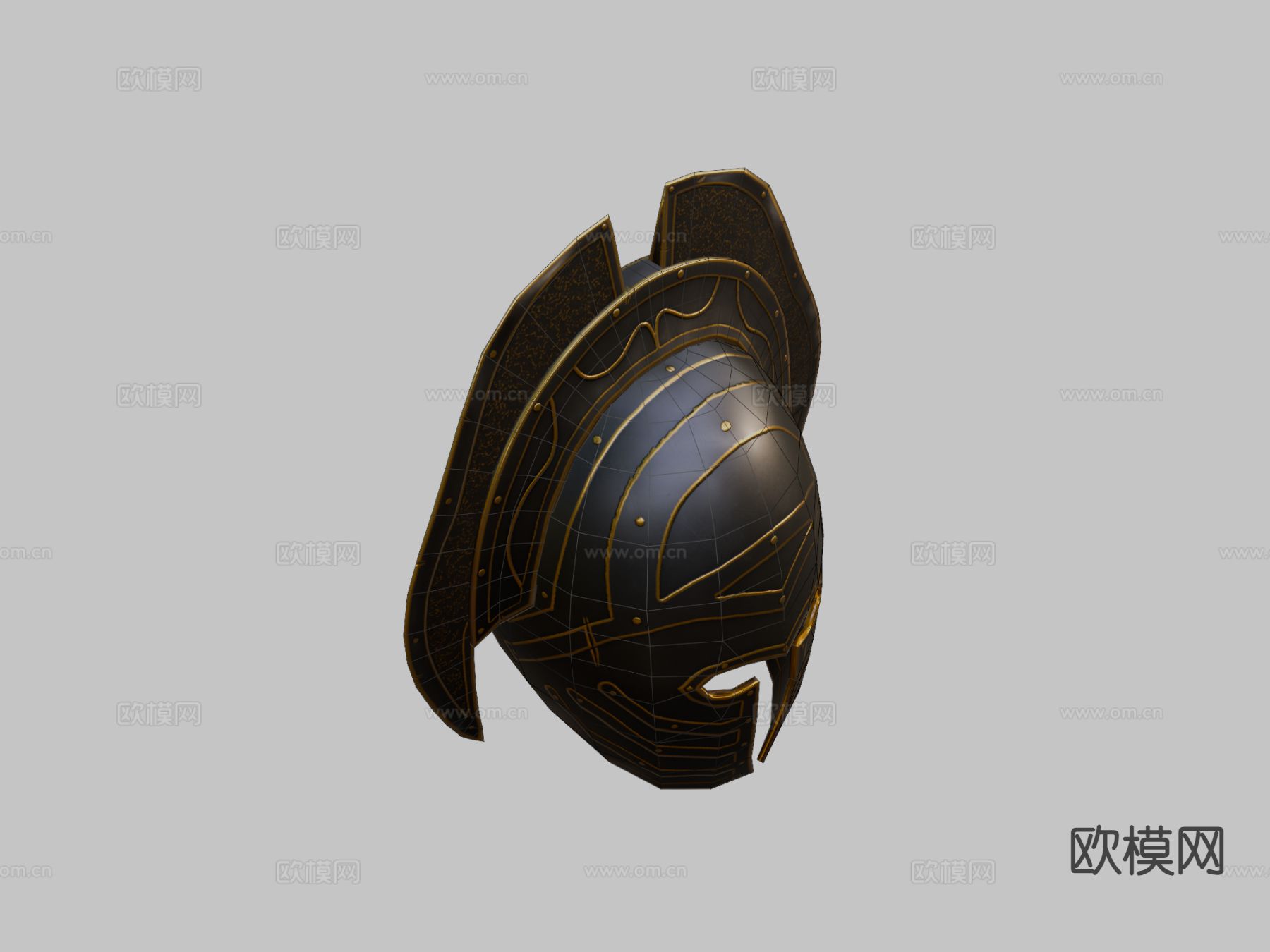 幻想人类头盔su模型下载（渲染图1）