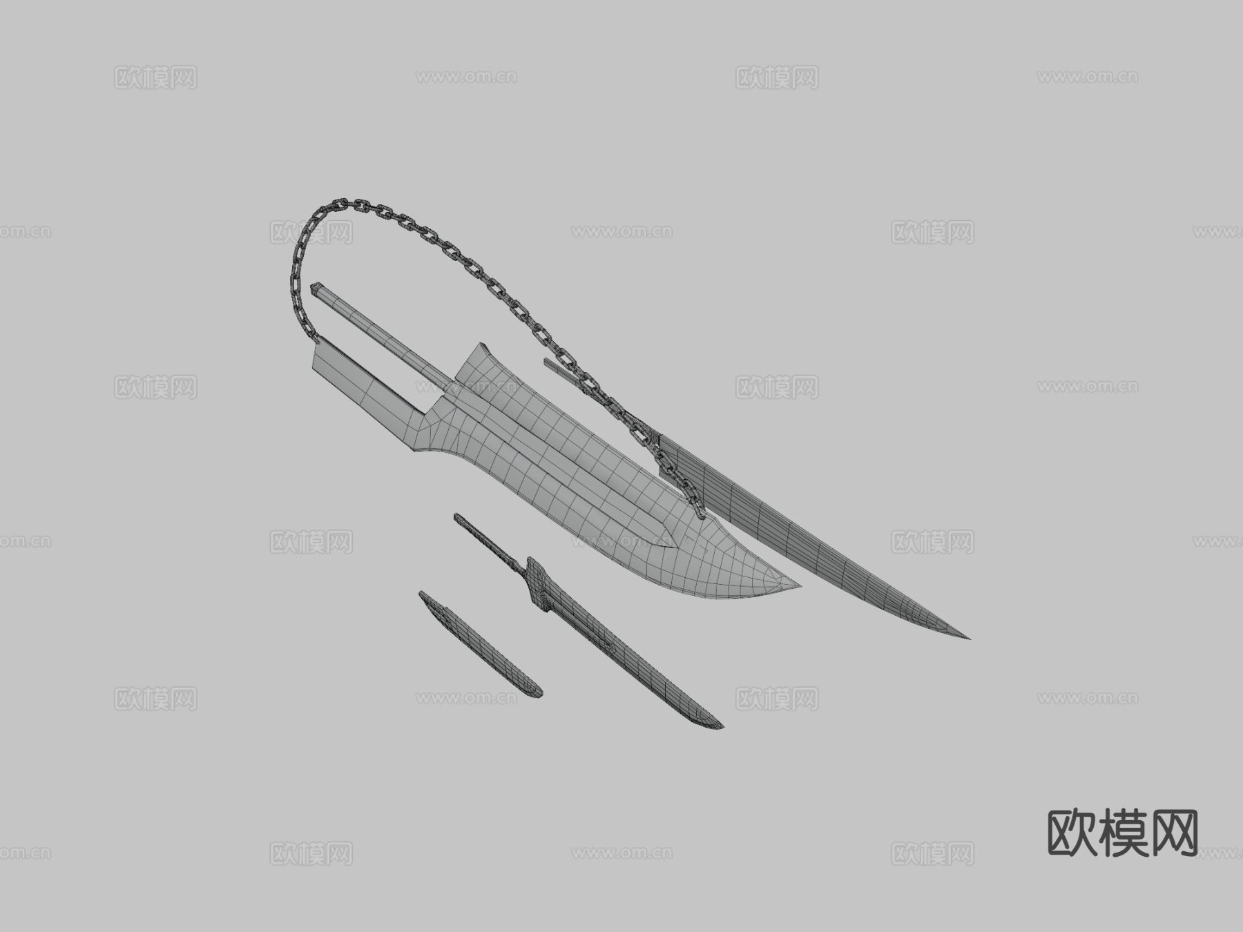 斩月su模型下载（渲染图2）