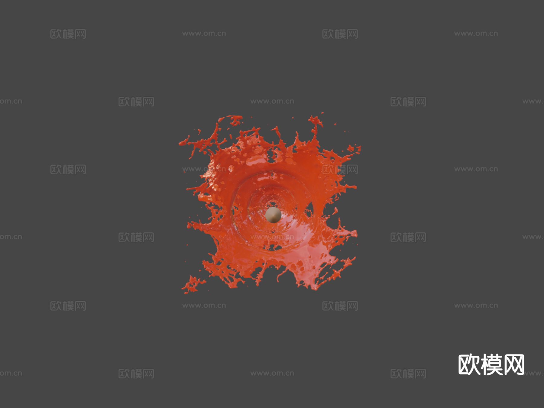 溅射包02-子弹射击su模型下载（渲染图6）