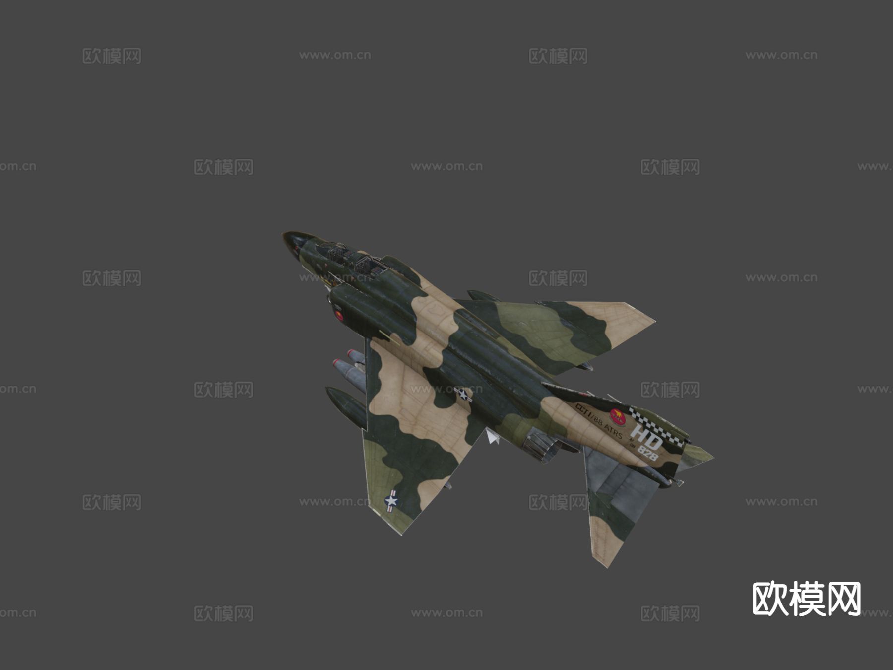 幻影战斗机su模型下载（渲染图8）