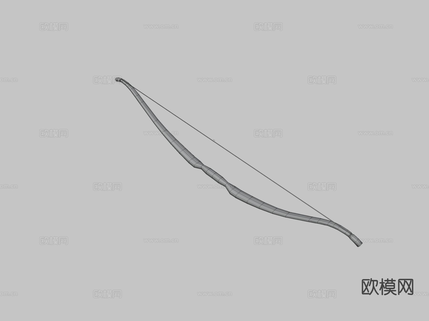 长弓和箭su模型下载（渲染图3）
