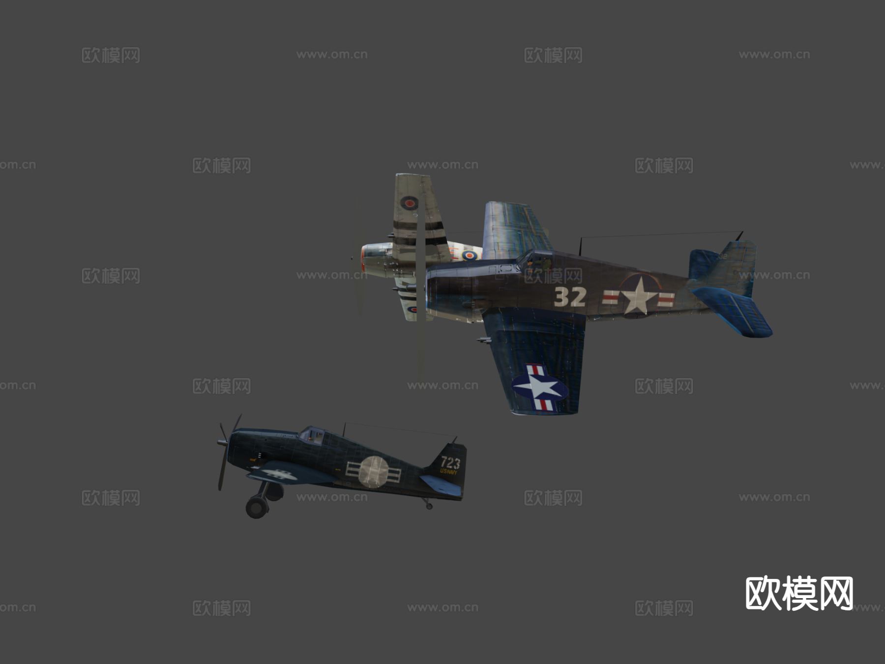 地狱猫战斗机su模型下载（渲染图8）