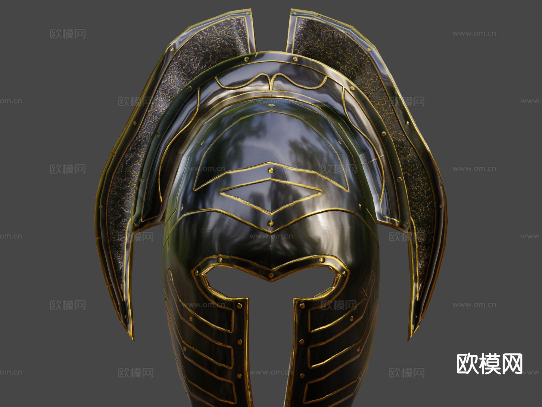 幻想人类头盔su模型下载（渲染图8）