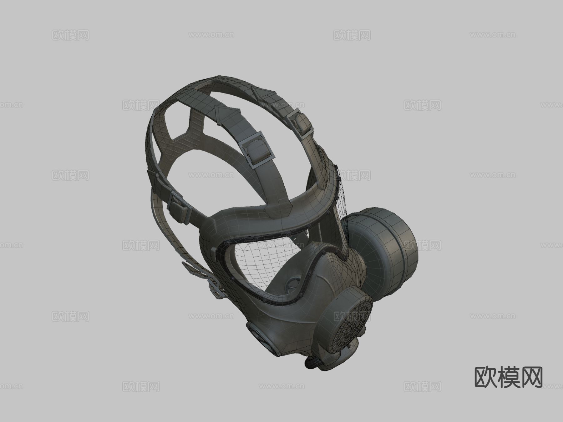 PMK-4防毒面具su模型下载（渲染图1）
