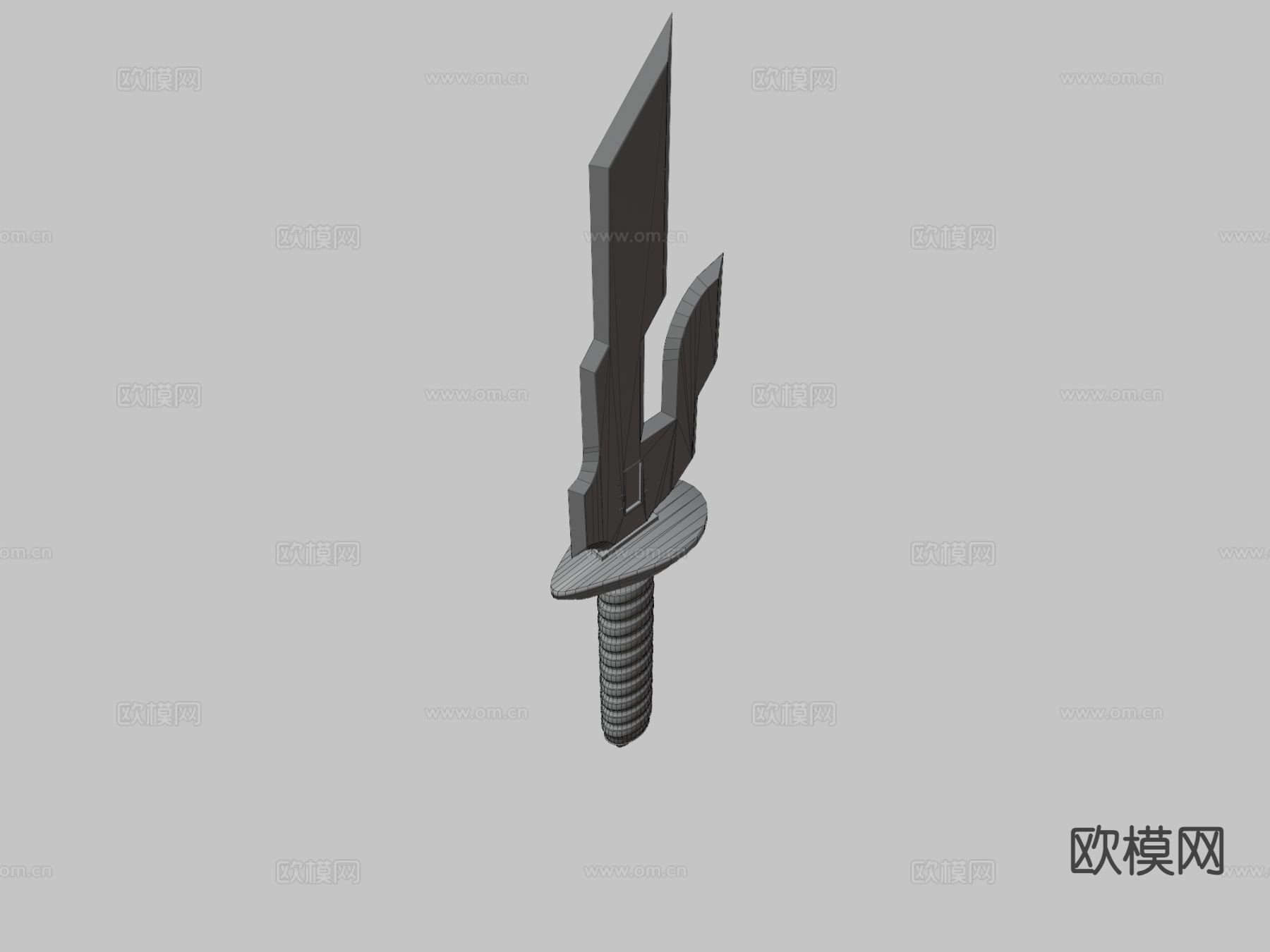 天堂之矛su模型下载（渲染图4）