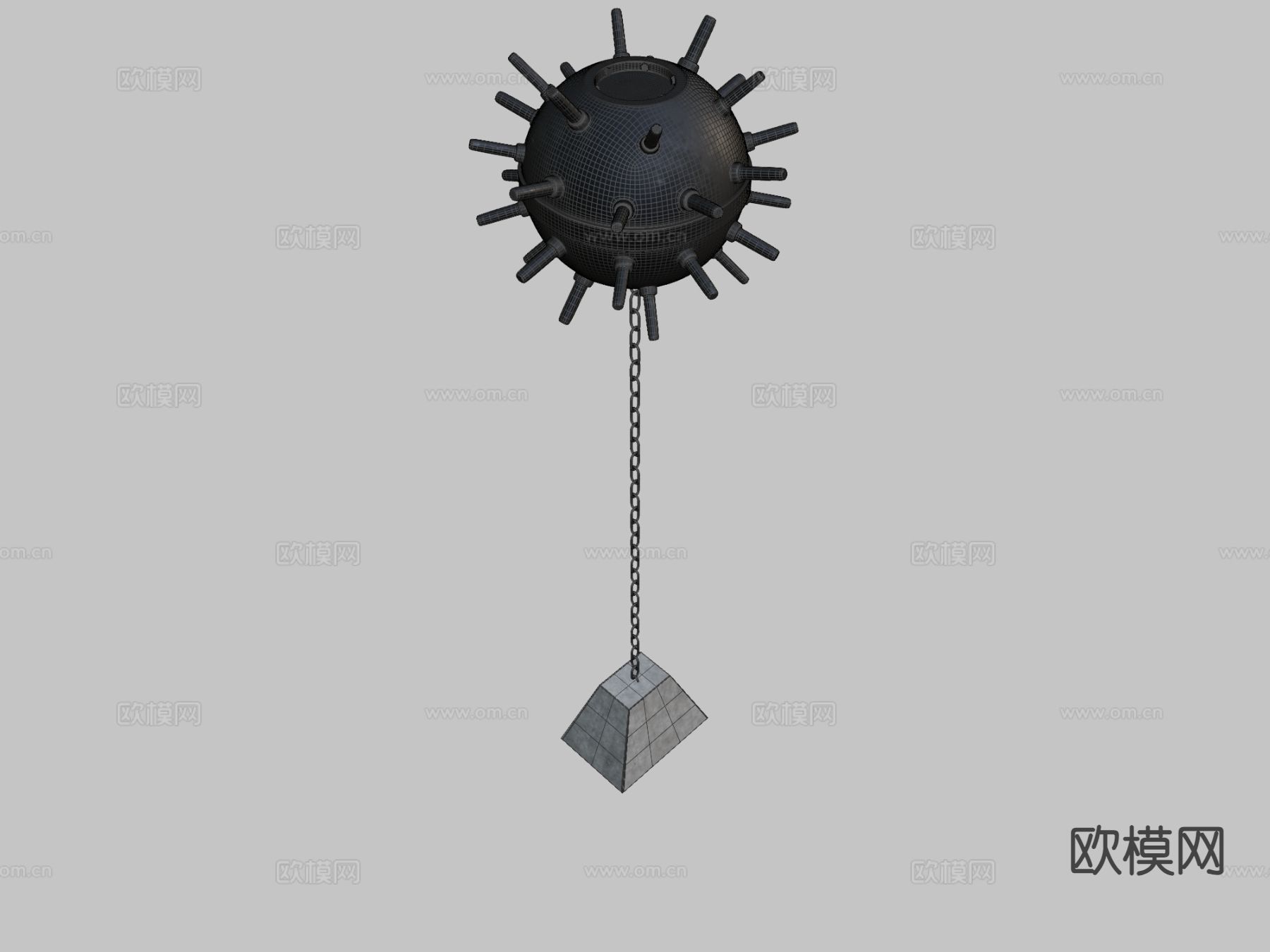 海军水雷su模型下载（渲染图1）