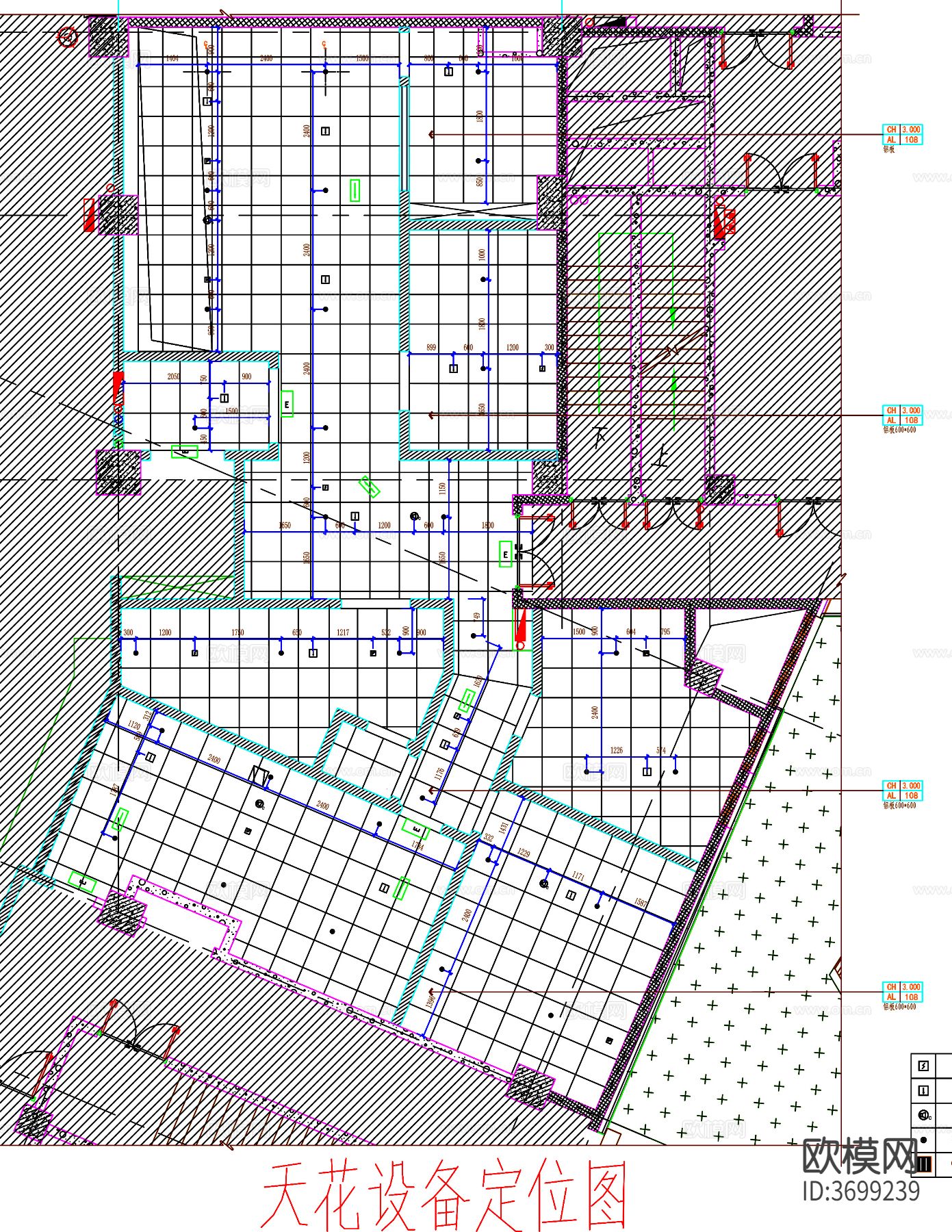 酒店厨房 餐饮厨房 餐厅厨房 厨房平面图 厨房布置图cad施工图