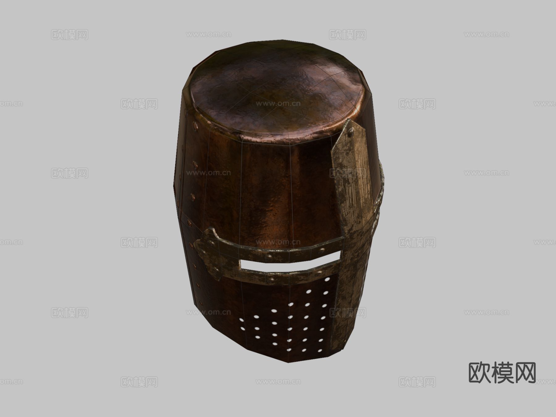 十字军头盔su模型下载（渲染图1）