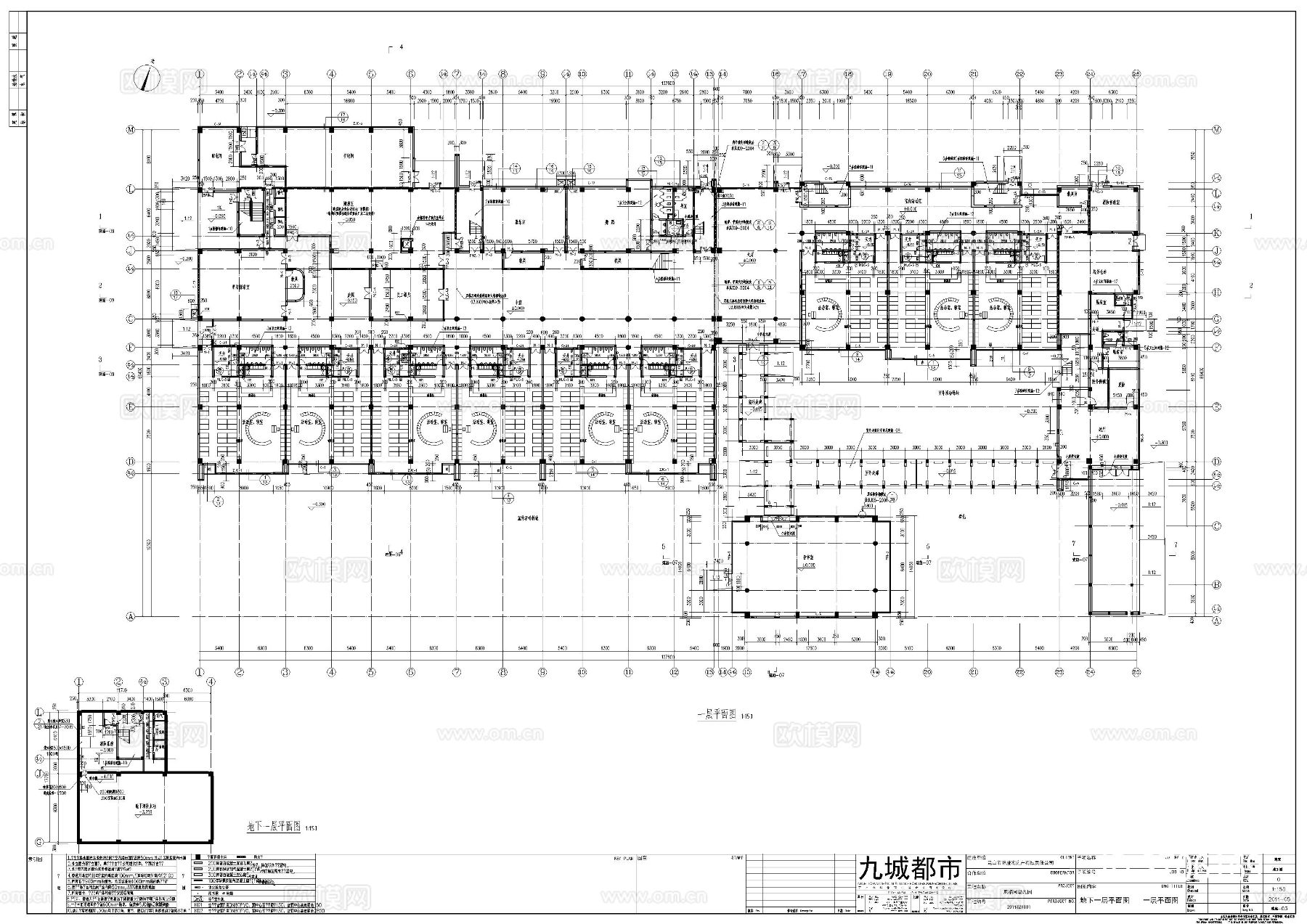 3层幼儿园cad施工图