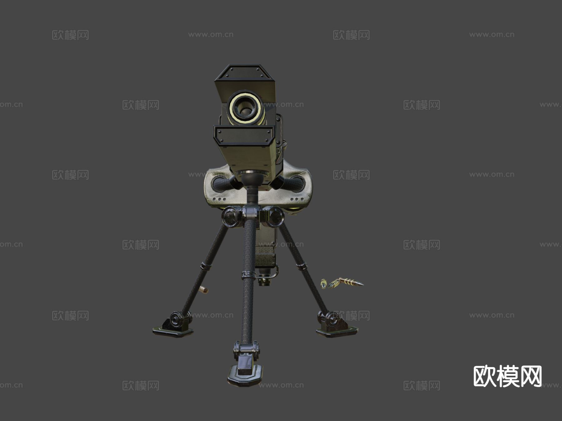狙击枪su模型下载（渲染图4）