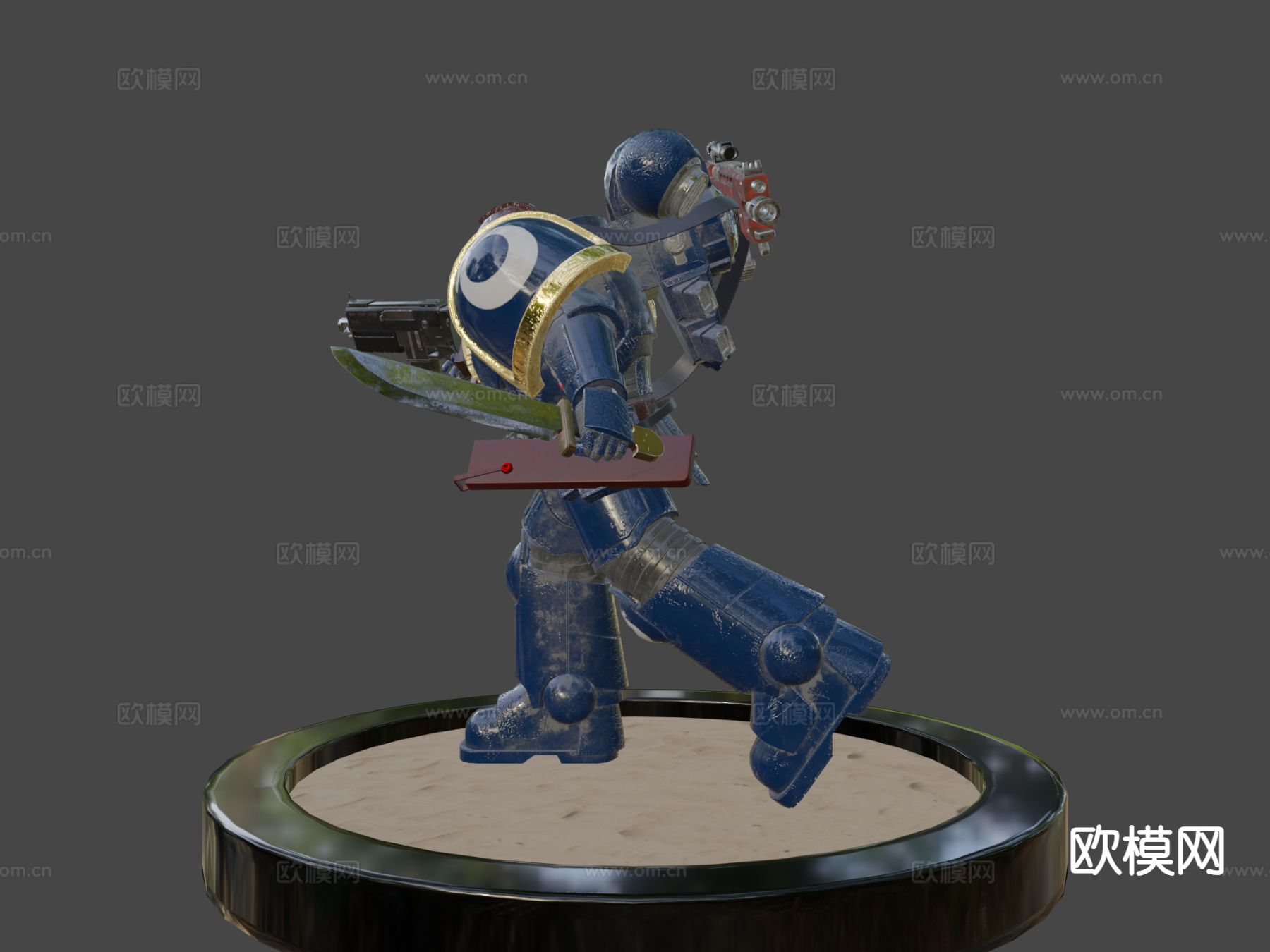 太空海军机器人su模型下载（渲染图8）