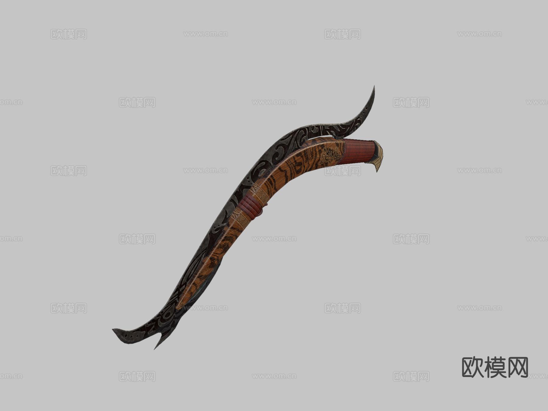 死亡地带系列-弯刀su模型下载（渲染图1）
