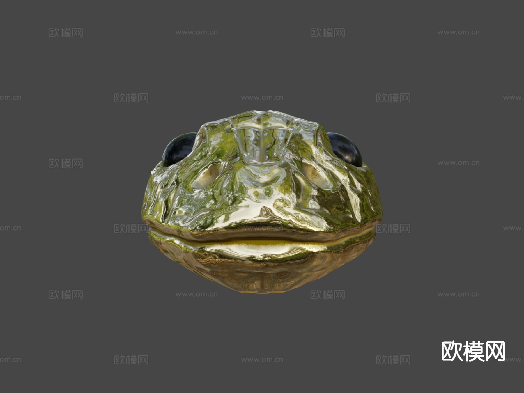 蛇头装饰su模型下载（渲染图5）