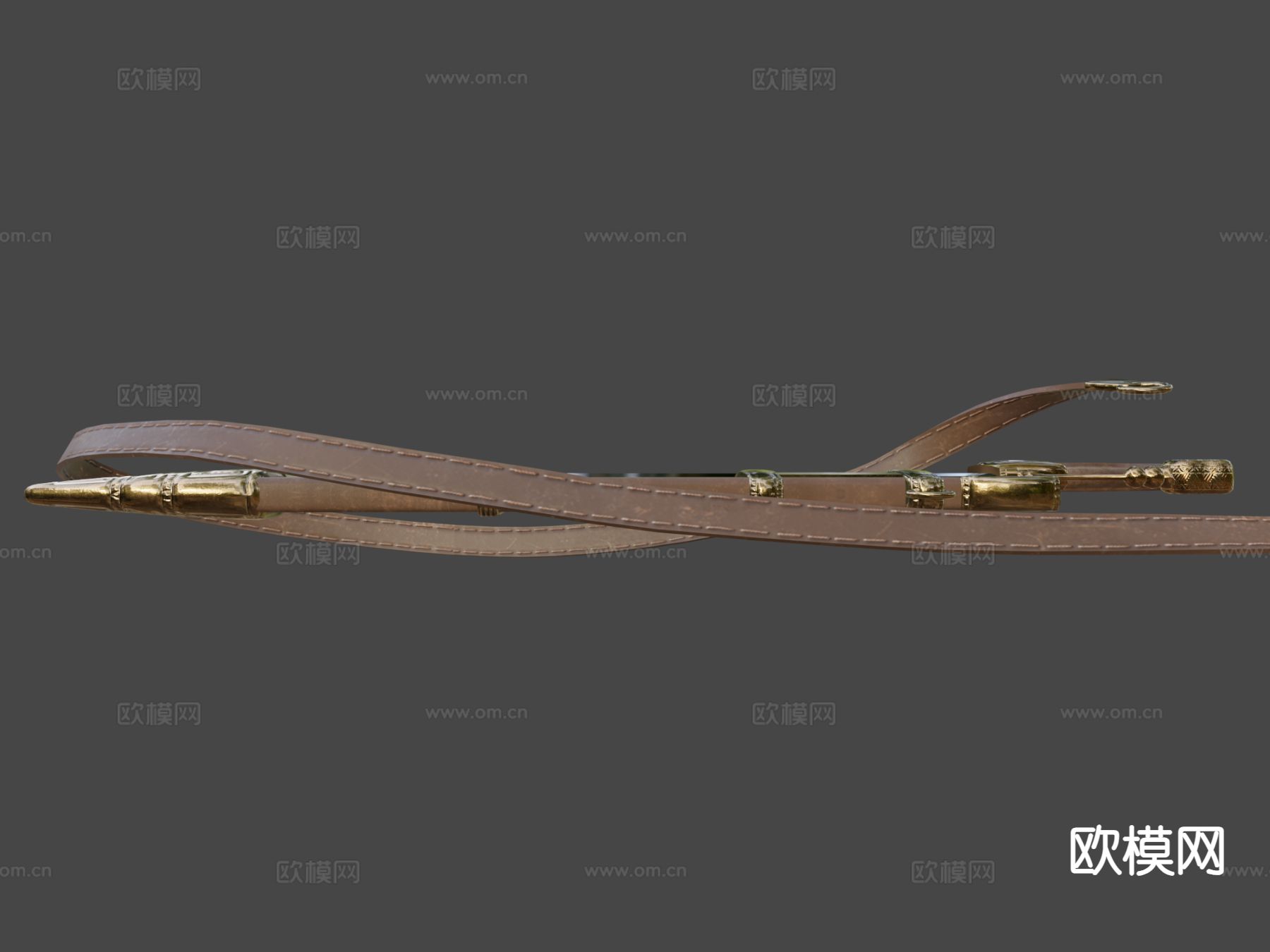 带鞘的古刀su模型下载（渲染图3）