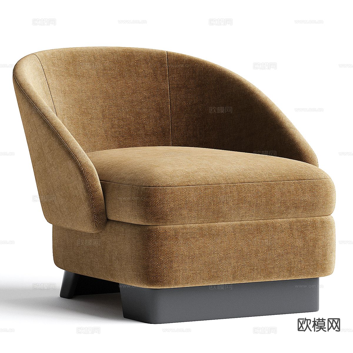 Minotti LAWSON 休闲椅su模型