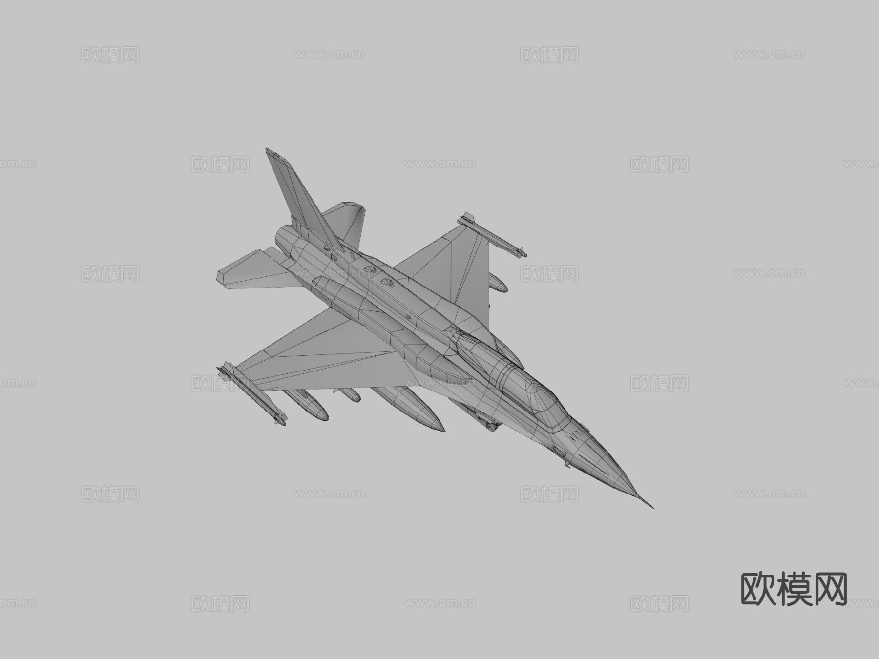 通用动力飞机su模型下载（渲染图3）