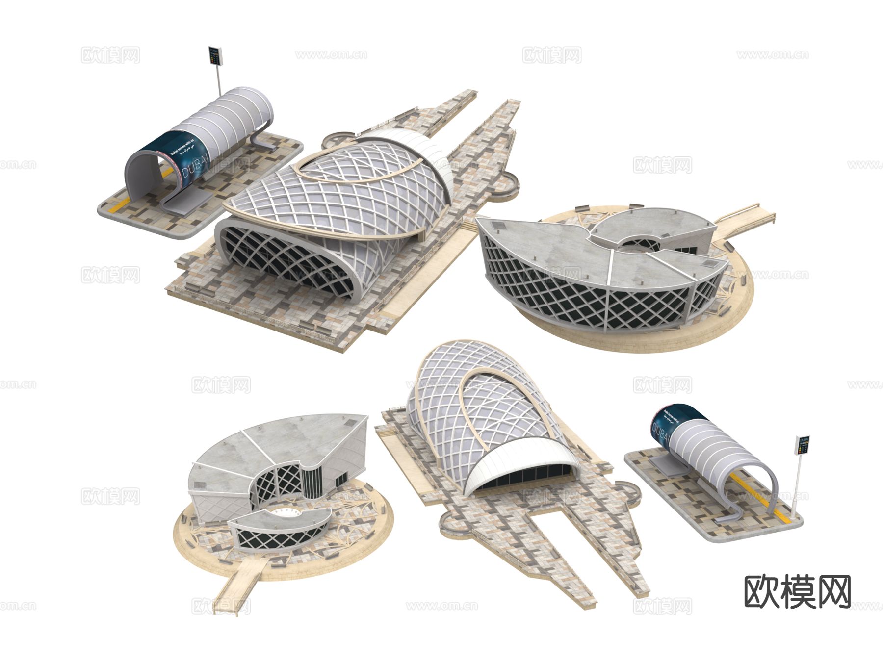 艺术建筑 体育馆建筑3d模型