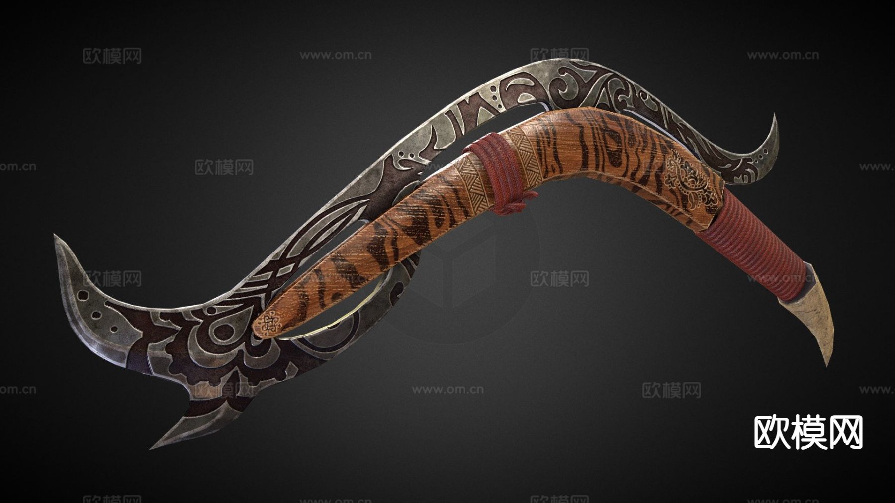 死亡地带系列-弯刀su模型下载（渲染图2）