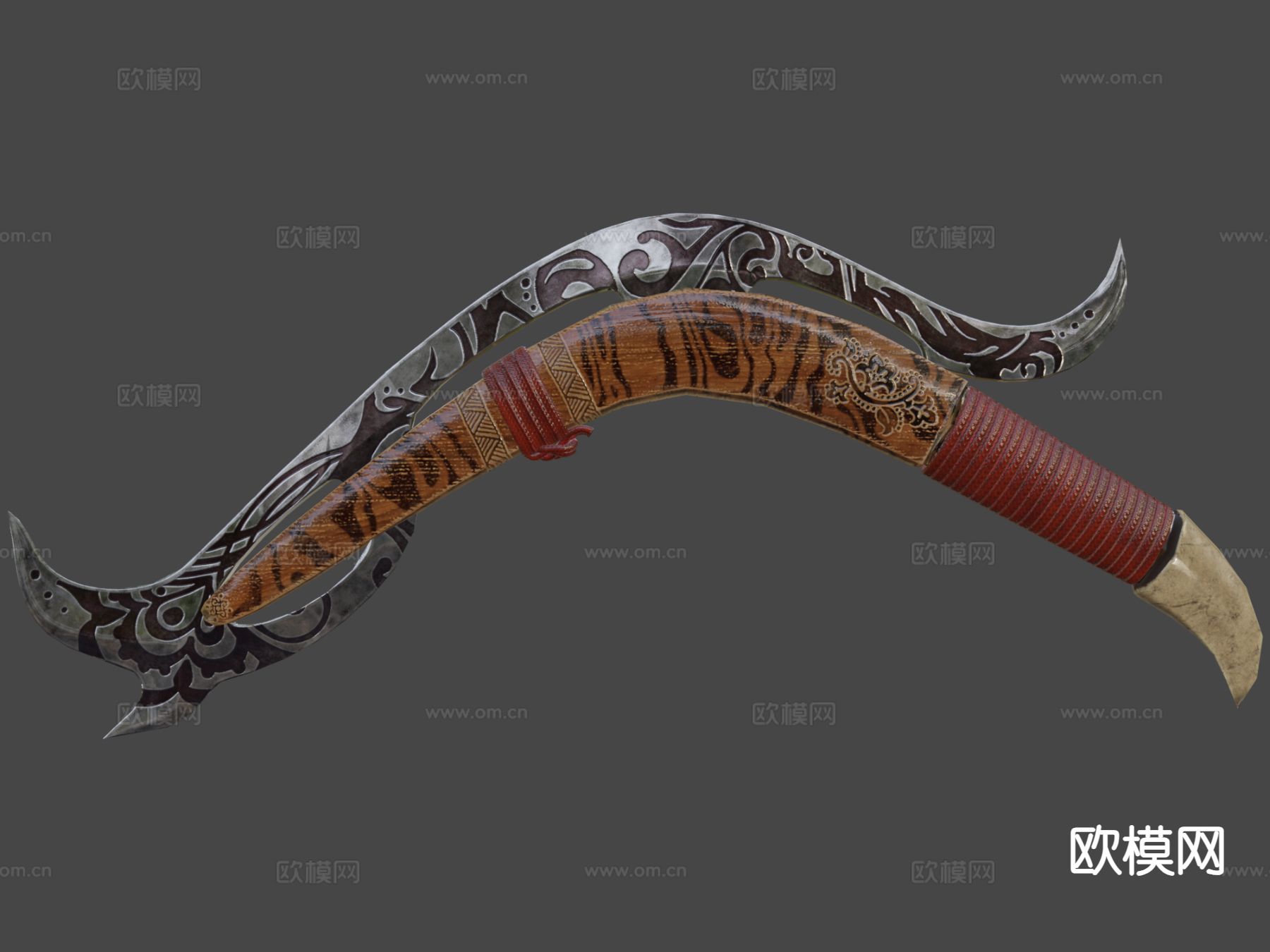 死亡地带系列-弯刀su模型下载（渲染图8）