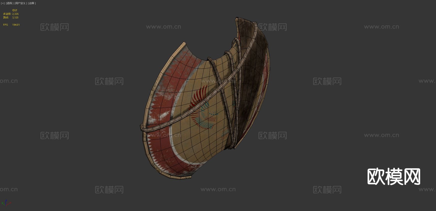 巴耶克的盾牌su模型下载（渲染图4）