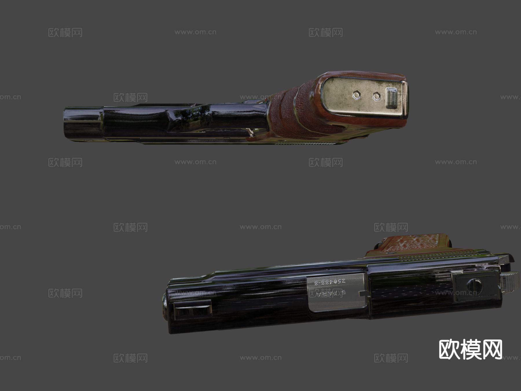 贝内利MP3B76手枪su模型下载（渲染图7）