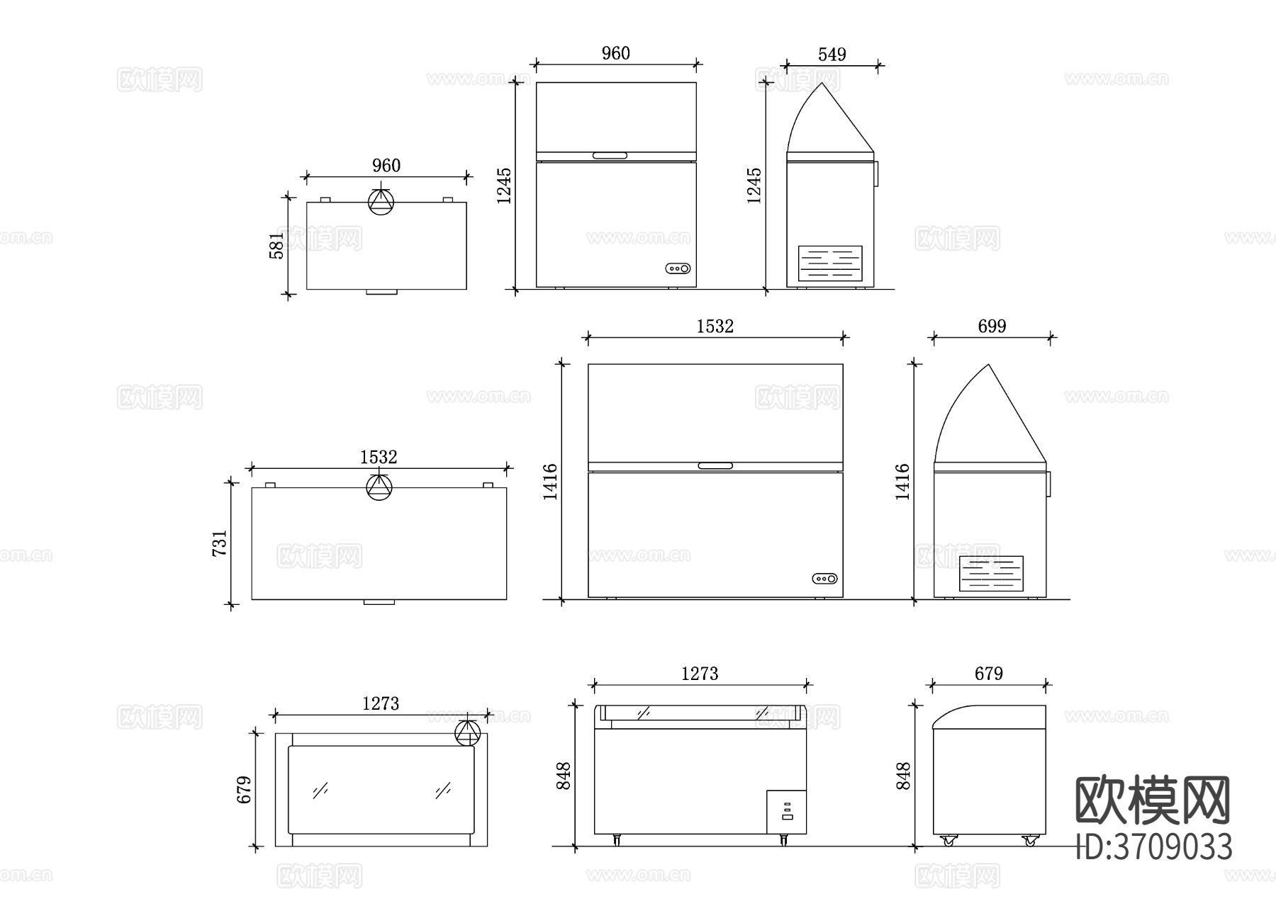 卧式冰柜设计 卧式冰柜结构 卧式冰柜材质 卧式冰柜容量 卧式cad大样图下载