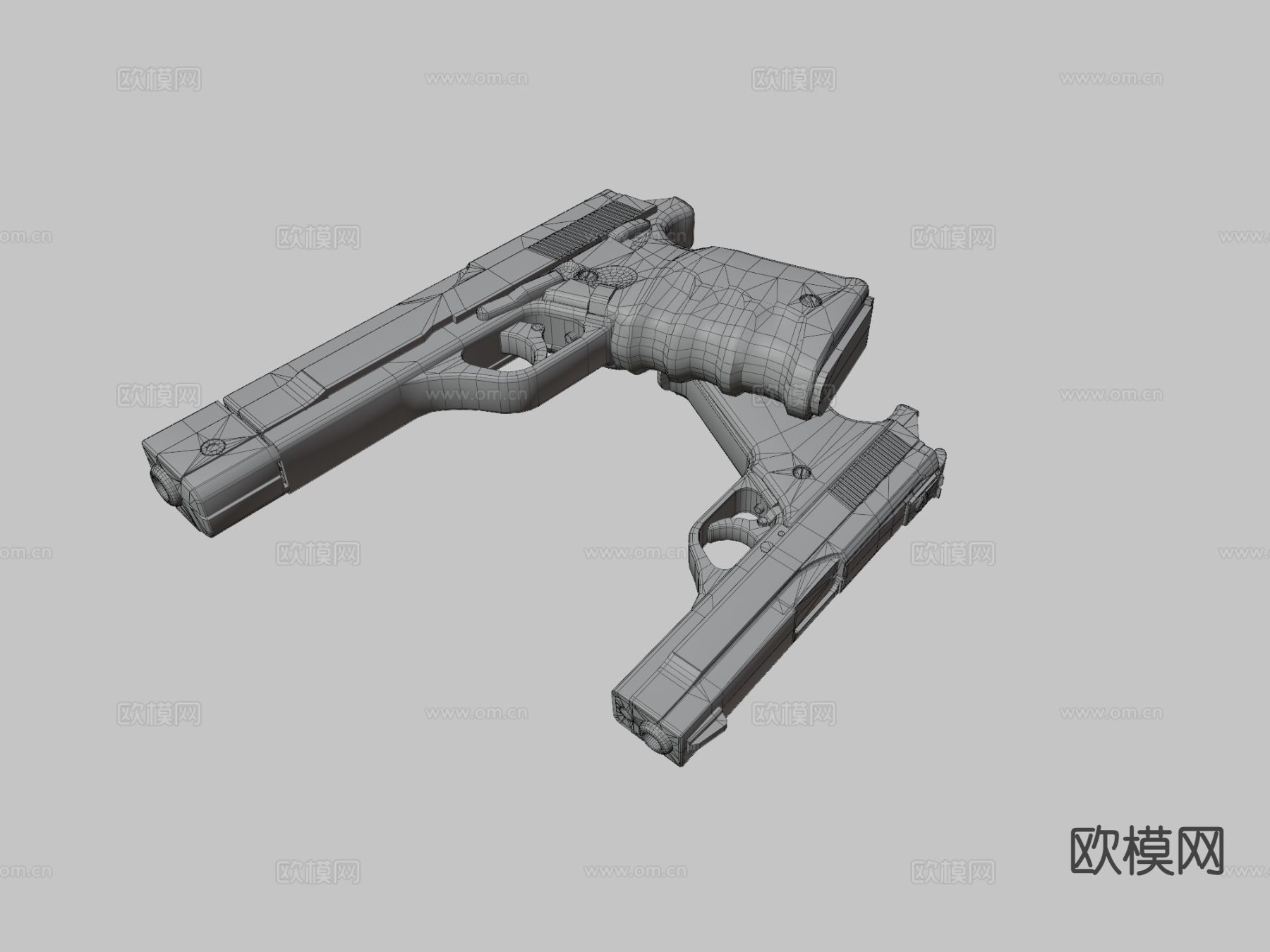 贝内利MP3B76手枪su模型下载（渲染图3）