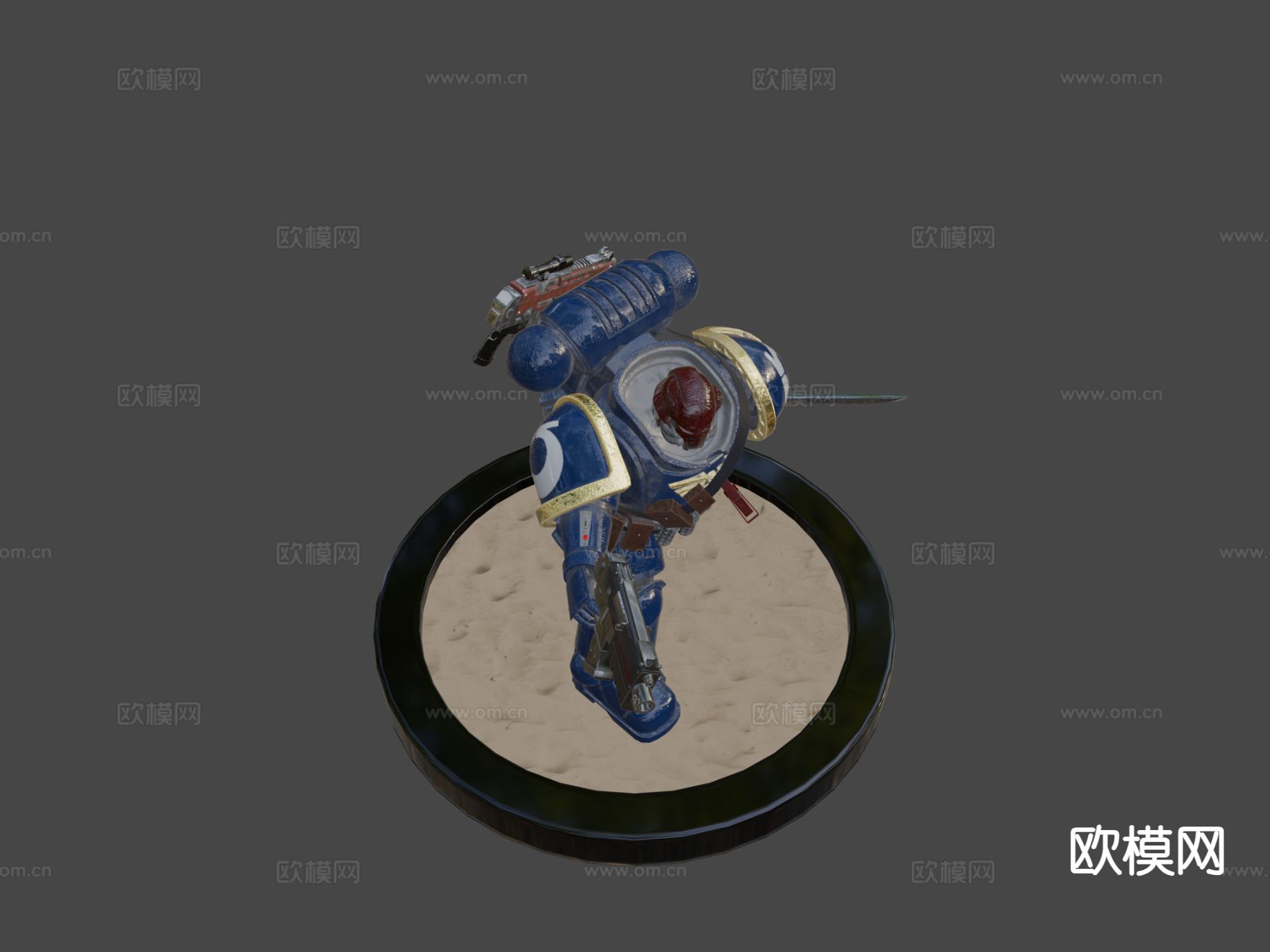 太空海军机器人su模型下载（渲染图7）
