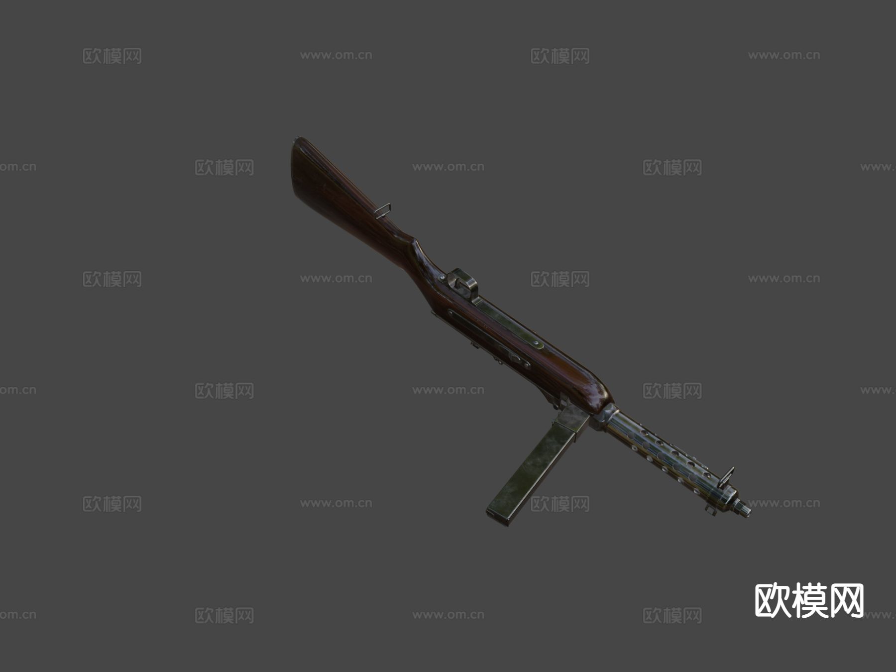 MP34步枪su模型下载（渲染图5）