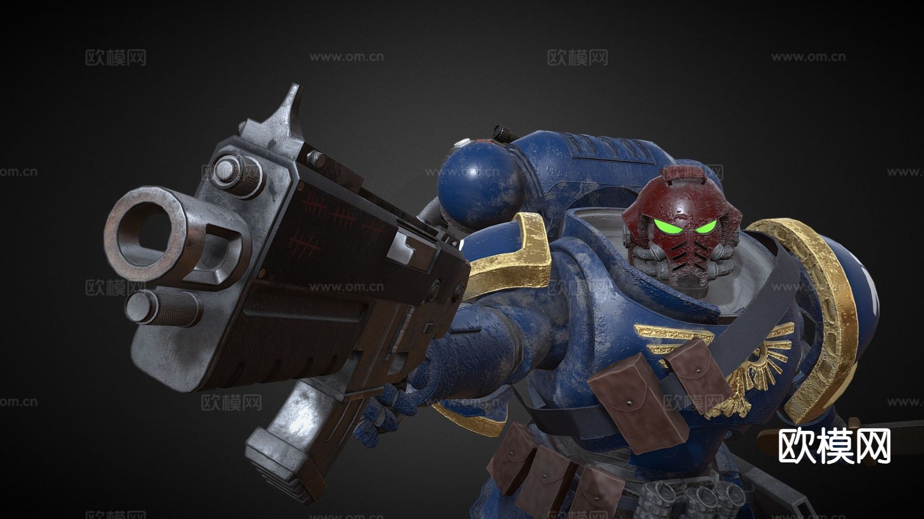 太空海军机器人su模型下载（渲染图2）