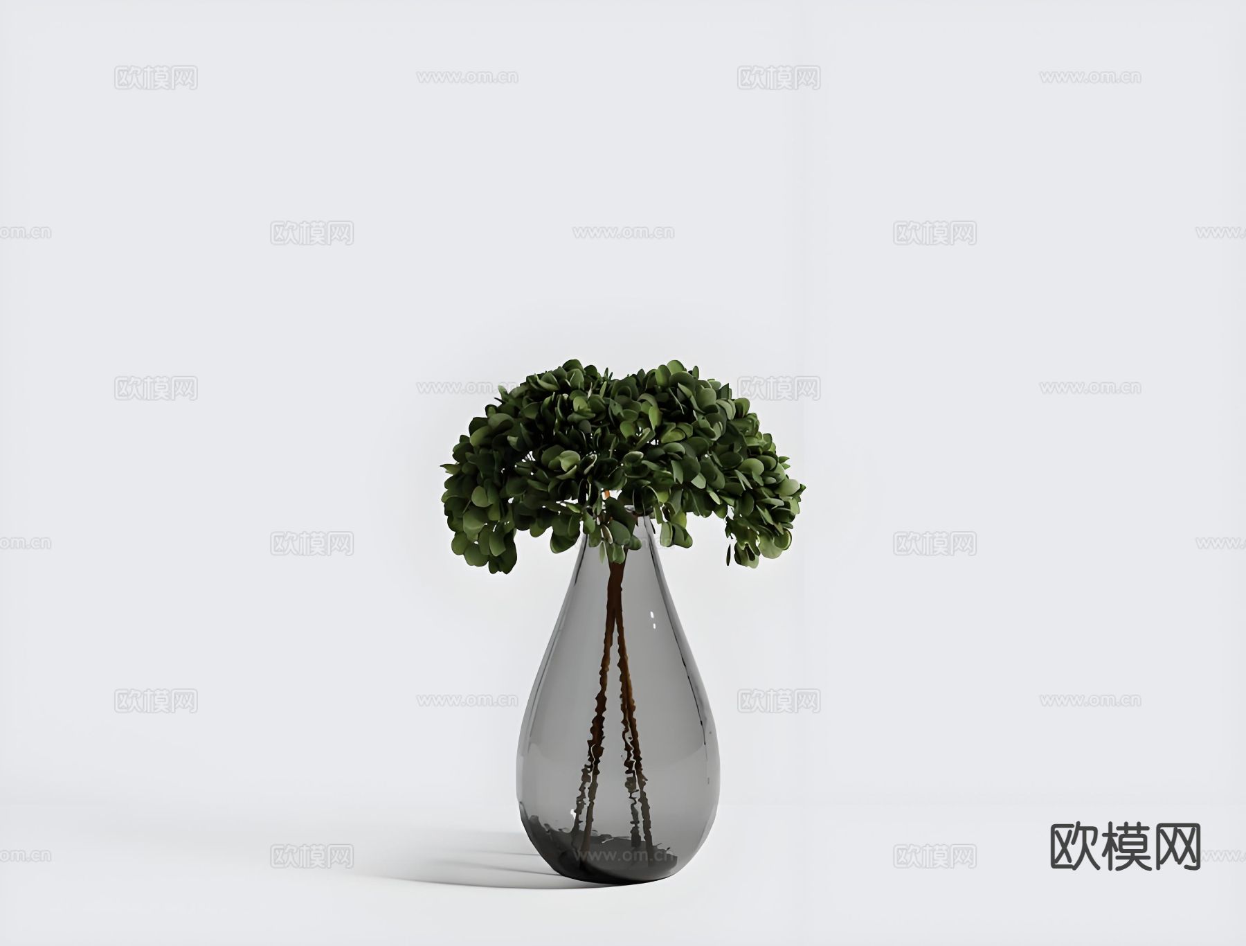 花瓶 花艺 水生植物3d模型