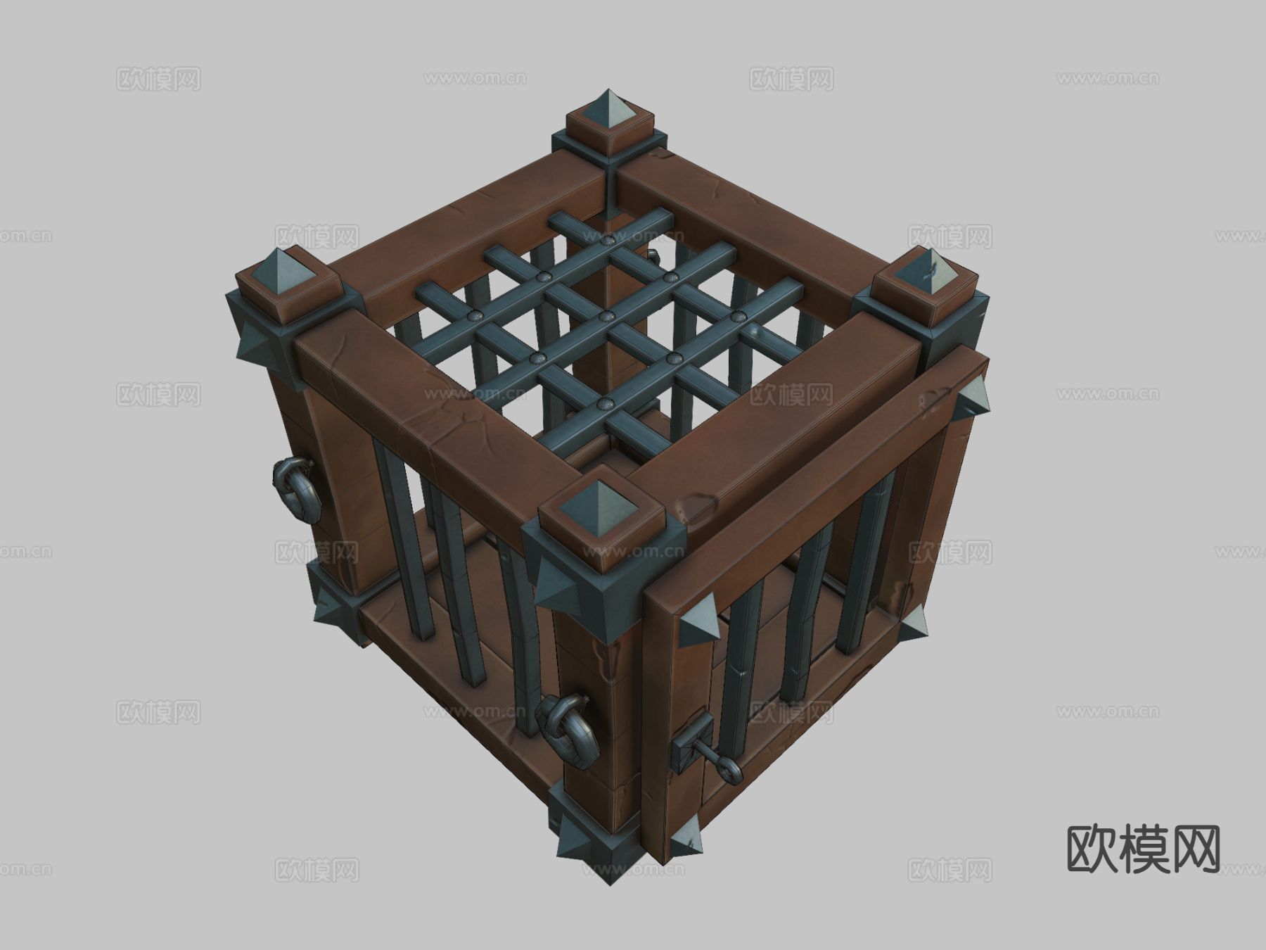 卡通笼子su模型下载（渲染图1）