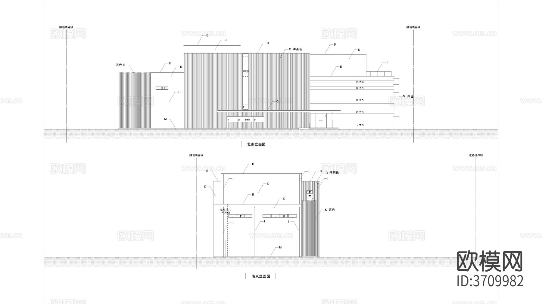 多层建筑物cad施工图