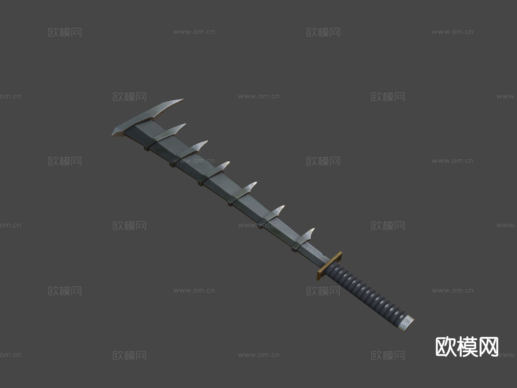 斩魄刀-漂白su模型下载（渲染图2）