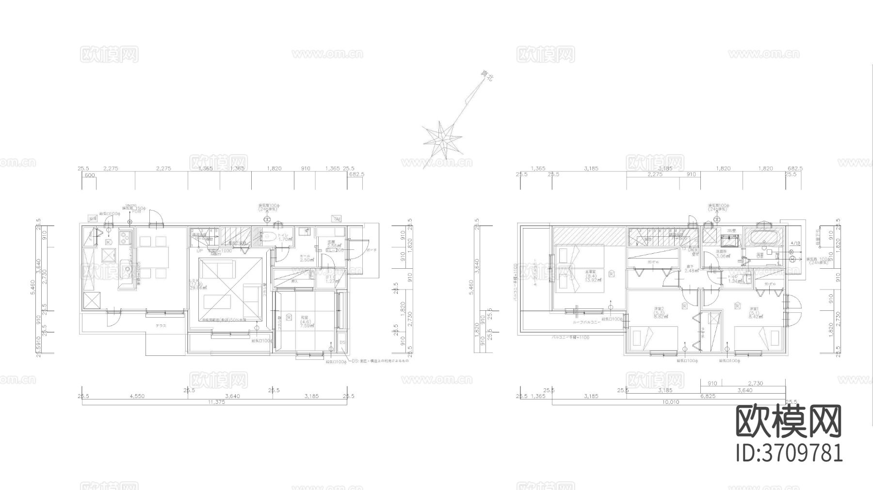 别墅 住宅建筑cad施工图