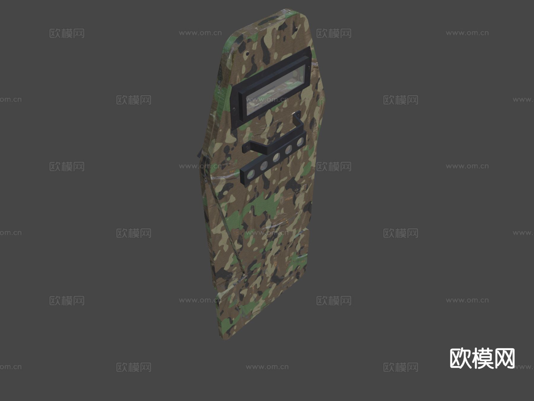 战术盾牌su模型下载（渲染图5）