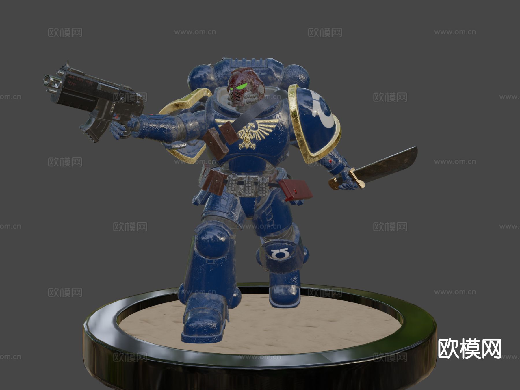 太空海军机器人su模型下载（渲染图4）