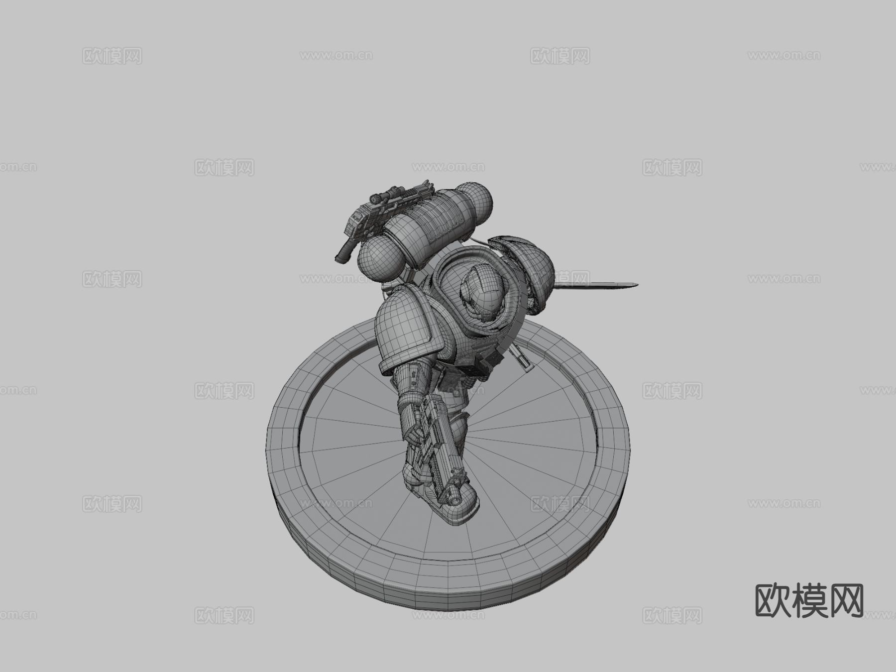 太空海军机器人su模型下载（渲染图3）