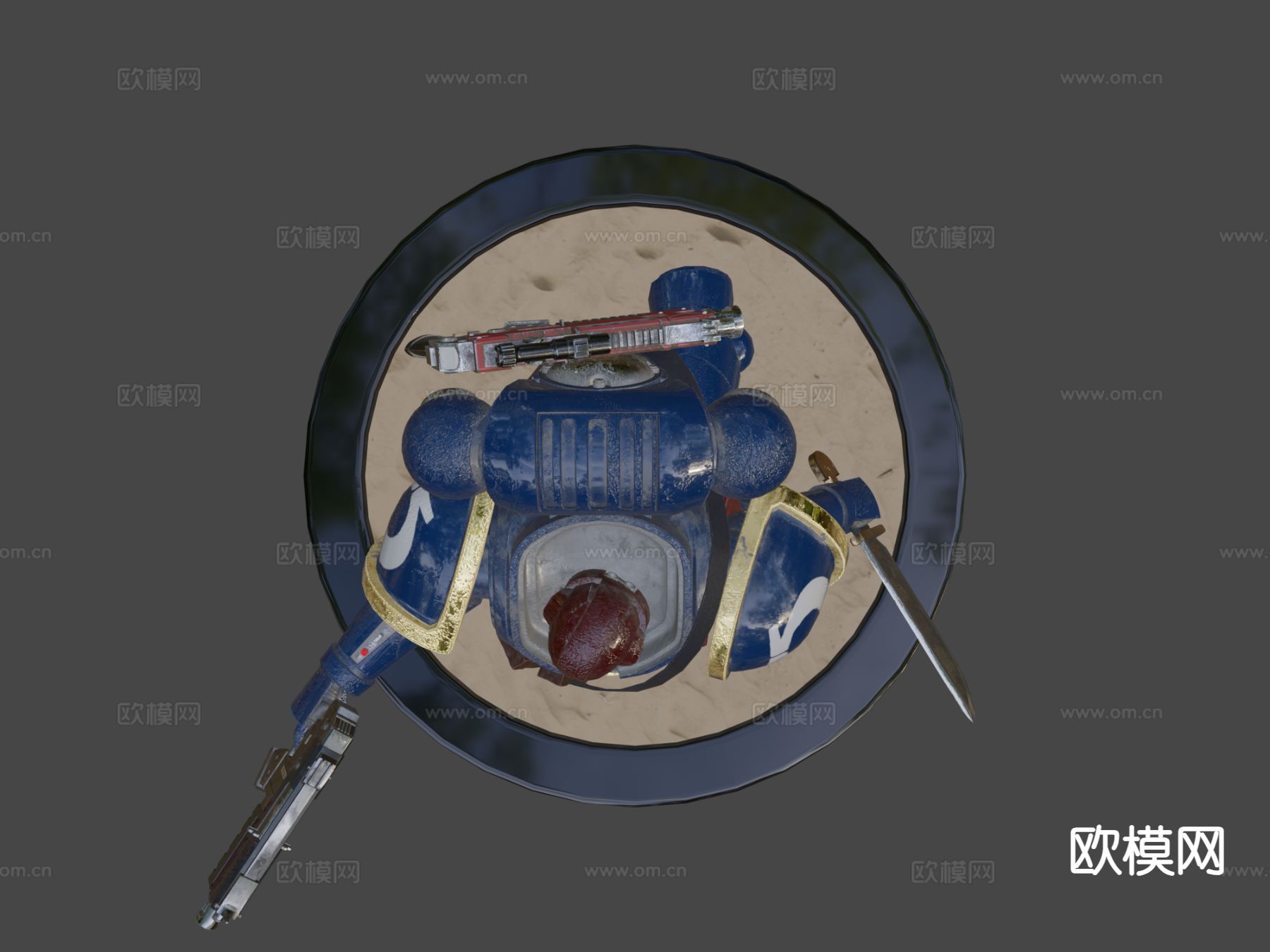 太空海军机器人su模型下载（渲染图6）
