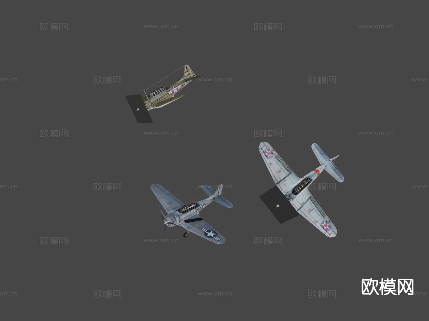 无畏战斗机su模型下载（渲染图5）