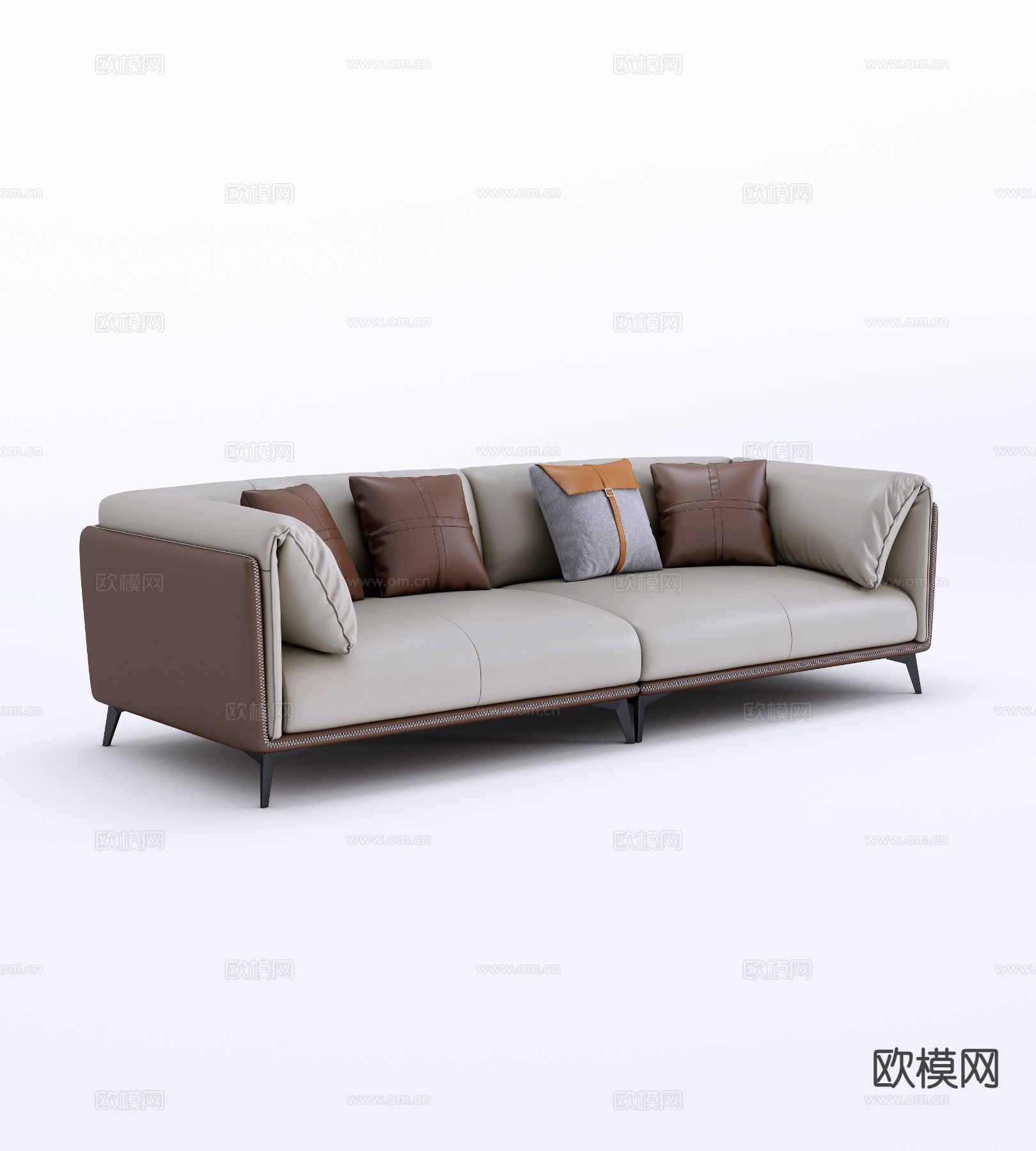 意式双人沙发3d模型下载